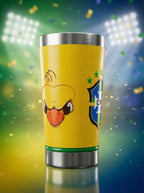 COPO TÉRMICO EM ALTO RELEVO UNIFORME DA SELEÇÃO BRASILEIRA (CANARINHO)