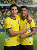 CAMISETA MASCULINA SELEÇÃO BRASILEIRA VERSÃO JOGADOR